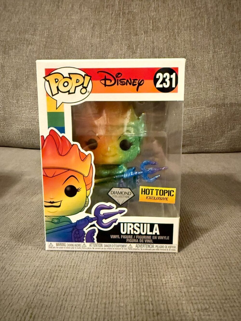 Funk Pop - Disney #231Ursula - Diamond Rainbow Collection - Hot Topic Exclusive
